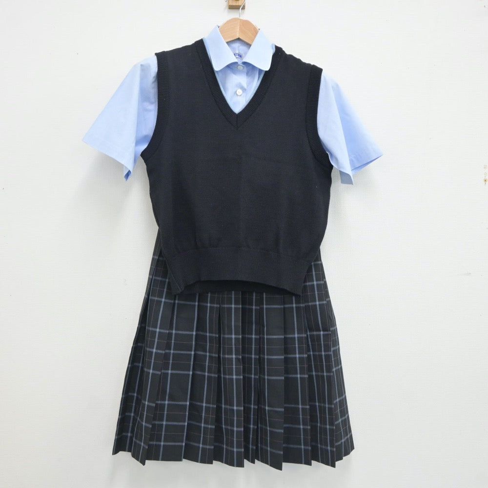 中古制服】東京都 日本大学鶴ヶ丘高等学校 女子制服 3点（シャツ