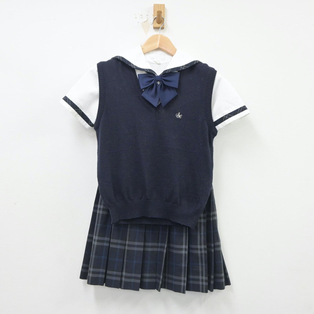 中古制服】福岡県 自由が丘高等学校 女子制服 5点（セーラー服・ニットベスト・スカート）sf021231【リサイクル学生服】 | 中古制服通販パレイド