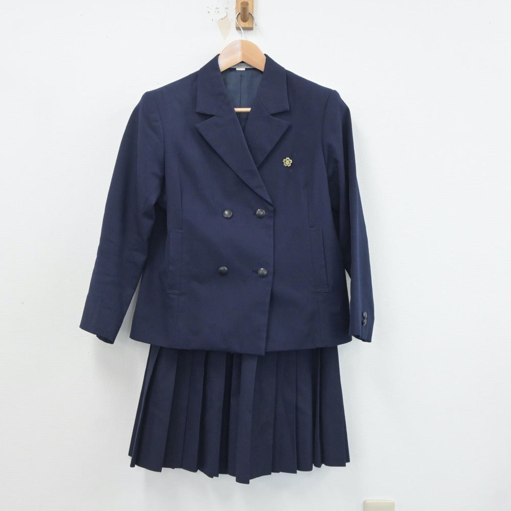 【中古】愛媛県 松山商業高等学校 女子制服 2点（ブレザー・スカート）sf021400