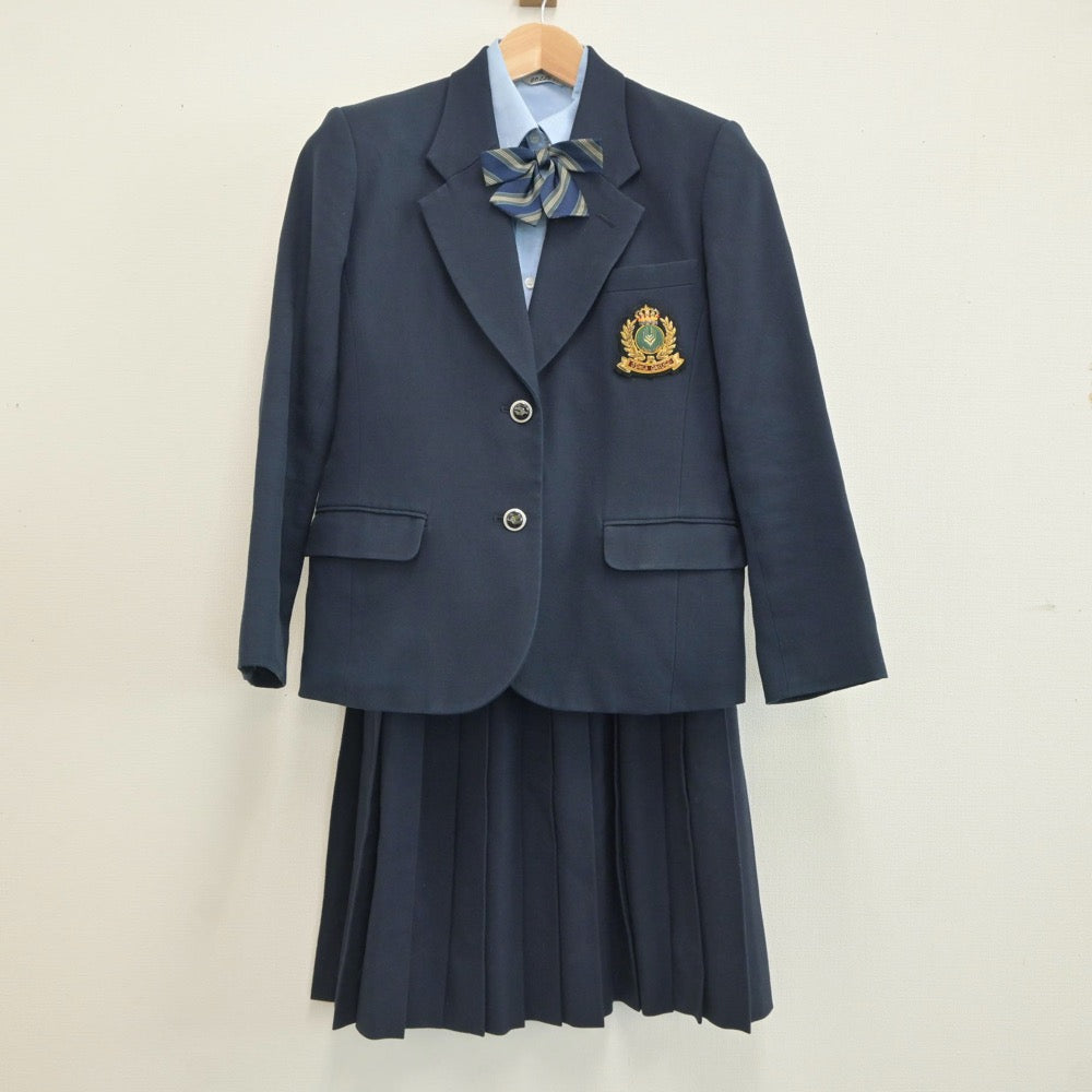 【中古】大阪府 大阪学芸高等学校 女子制服 5点（ブレザー・シャツ・スカート）sf021441