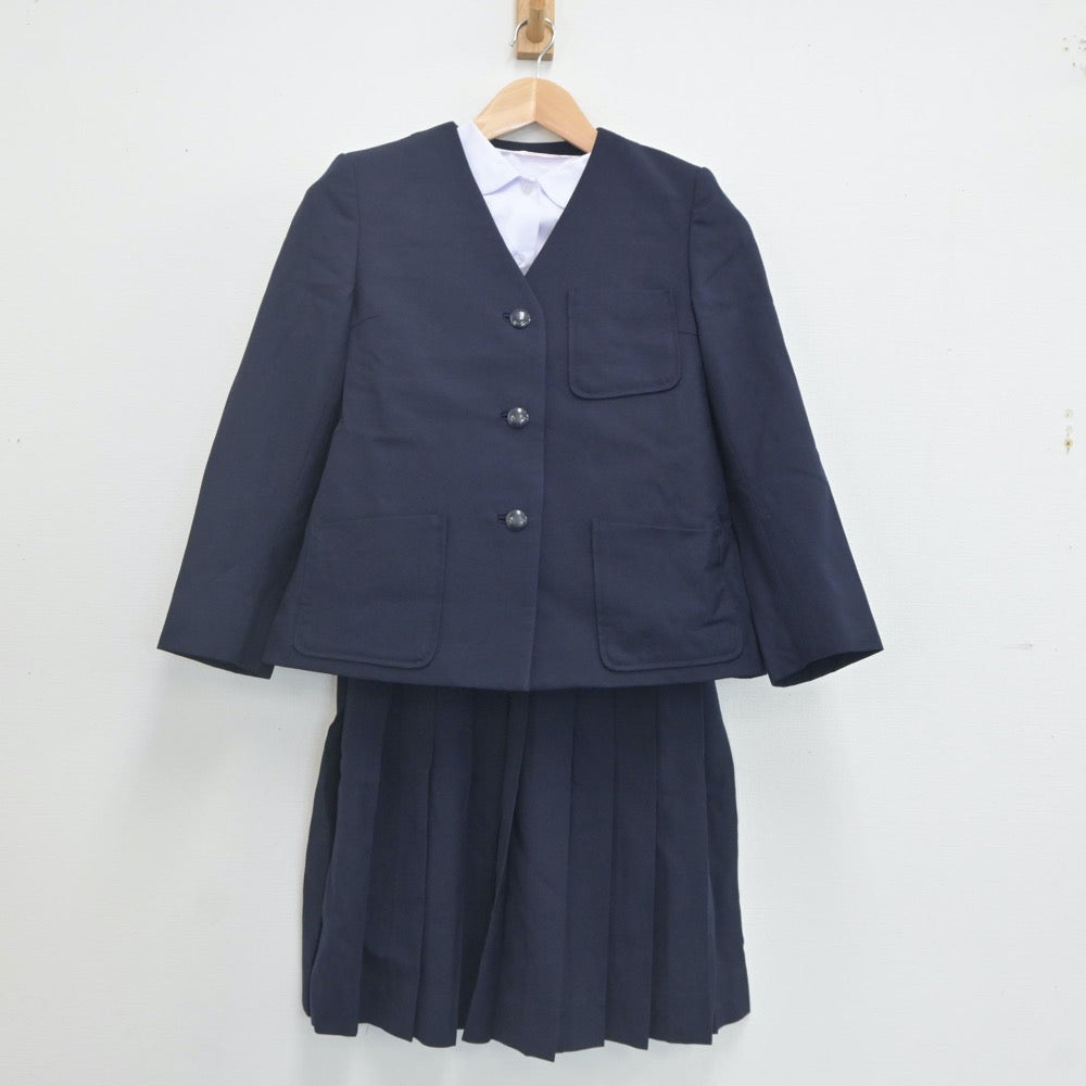 中古制服】群馬県 高崎市立第一中学校 女子制服 4点（ブレザー・ベスト