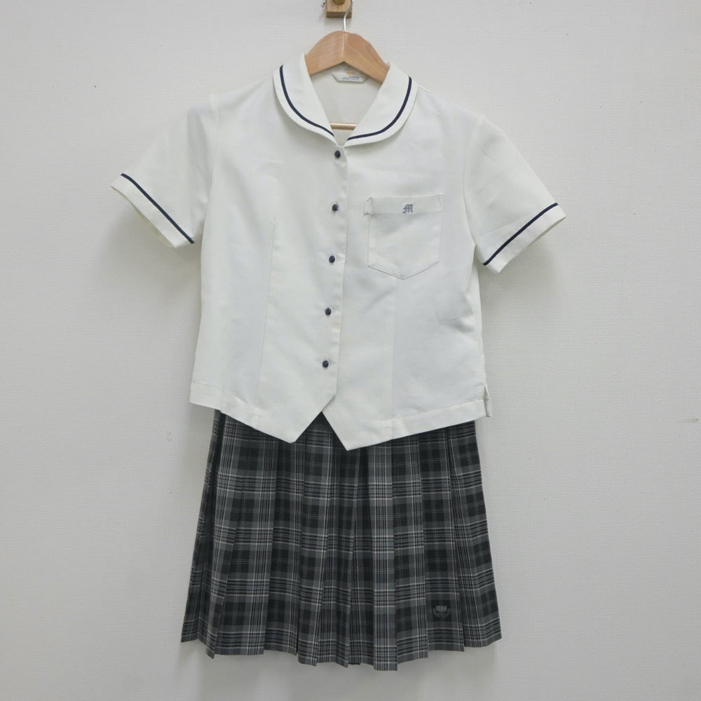 中古制服】秋田県 ノースアジア大学明桜高等学校 女子制服 2点（シャツ 