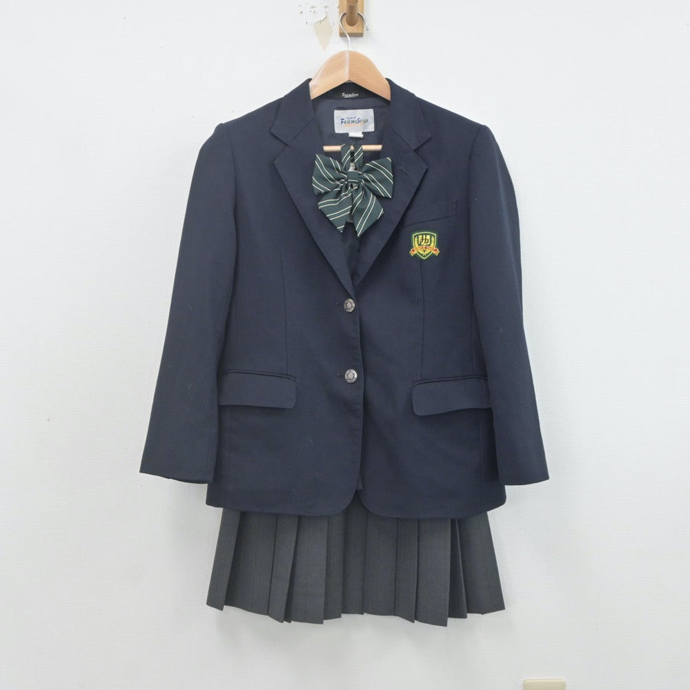 【中古】岡山県 岡山南支援学校 女子制服 4点（ブレザー・スカート）sf022272