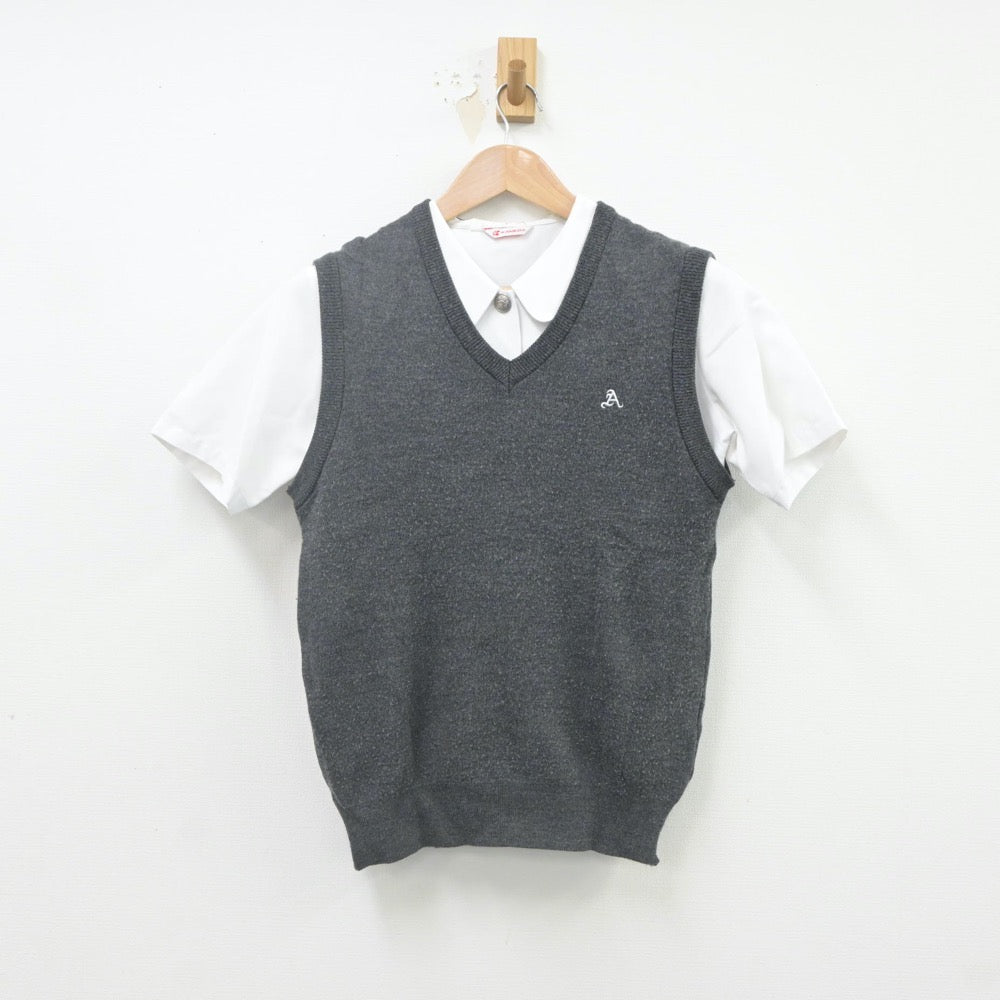 中古制服】愛知県 愛知高等学校 女子制服 2点（ニットベスト