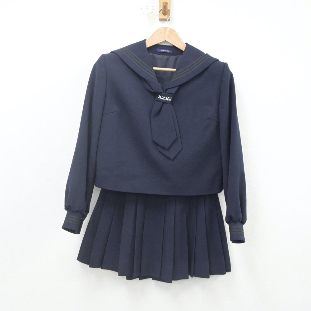 【中古】埼玉県 さいたま市立浦和高等学校 女子制服 3点（セーラー服・スカート）sf022408