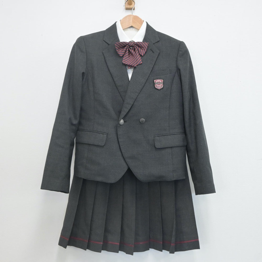 ▽東京都 桜美林高校 冬用スカート(W60×L47) 女子制服卒業生の保管品 