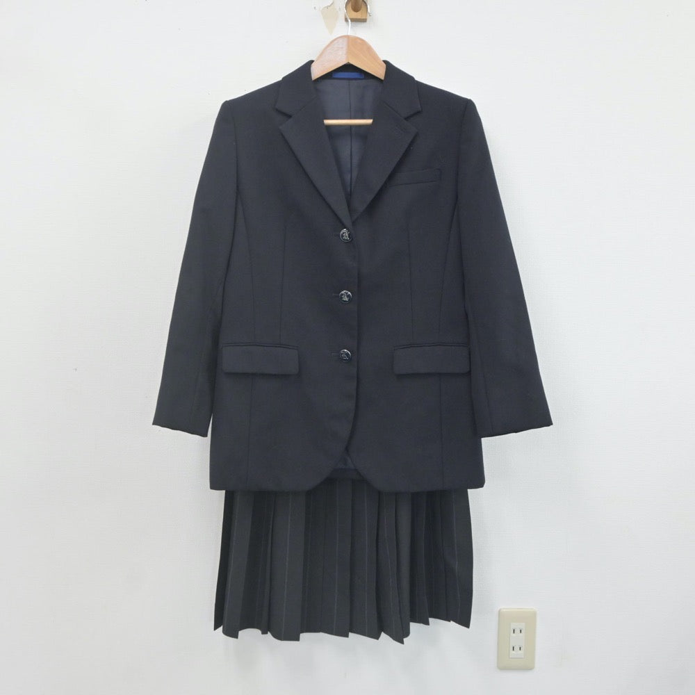 【中古】大阪府 大阪薫英女学院高等学校 女子制服 2点（ブレザー・スカート）sf022748