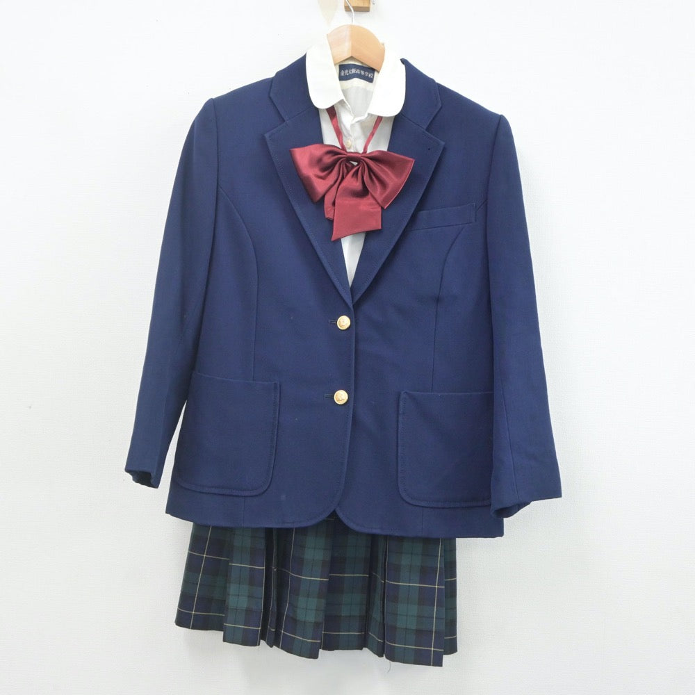 中古制服】大阪府 金光大阪高等学校 女子制服 6点（ブレザー・ベスト ...