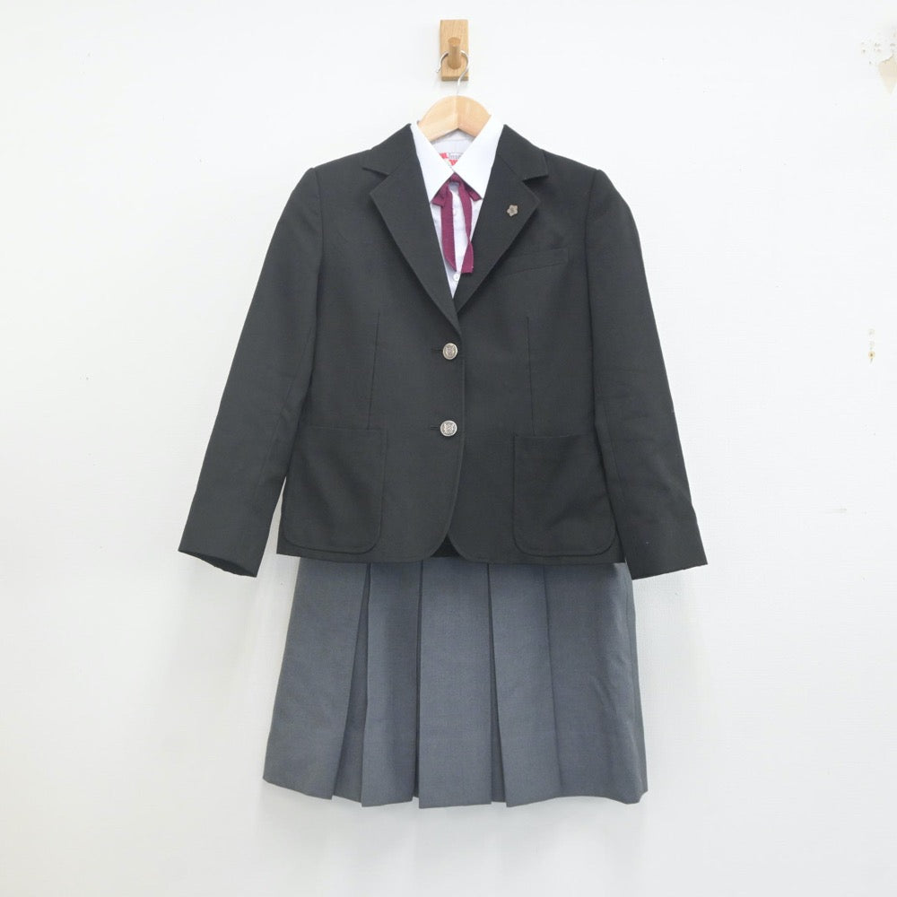 中古制服】岡山県 津山商業高等学校 女子制服 5点（ブレザー・シャツ・スカート）sf022869【リサイクル学生服】 | 中古制服通販パレイド