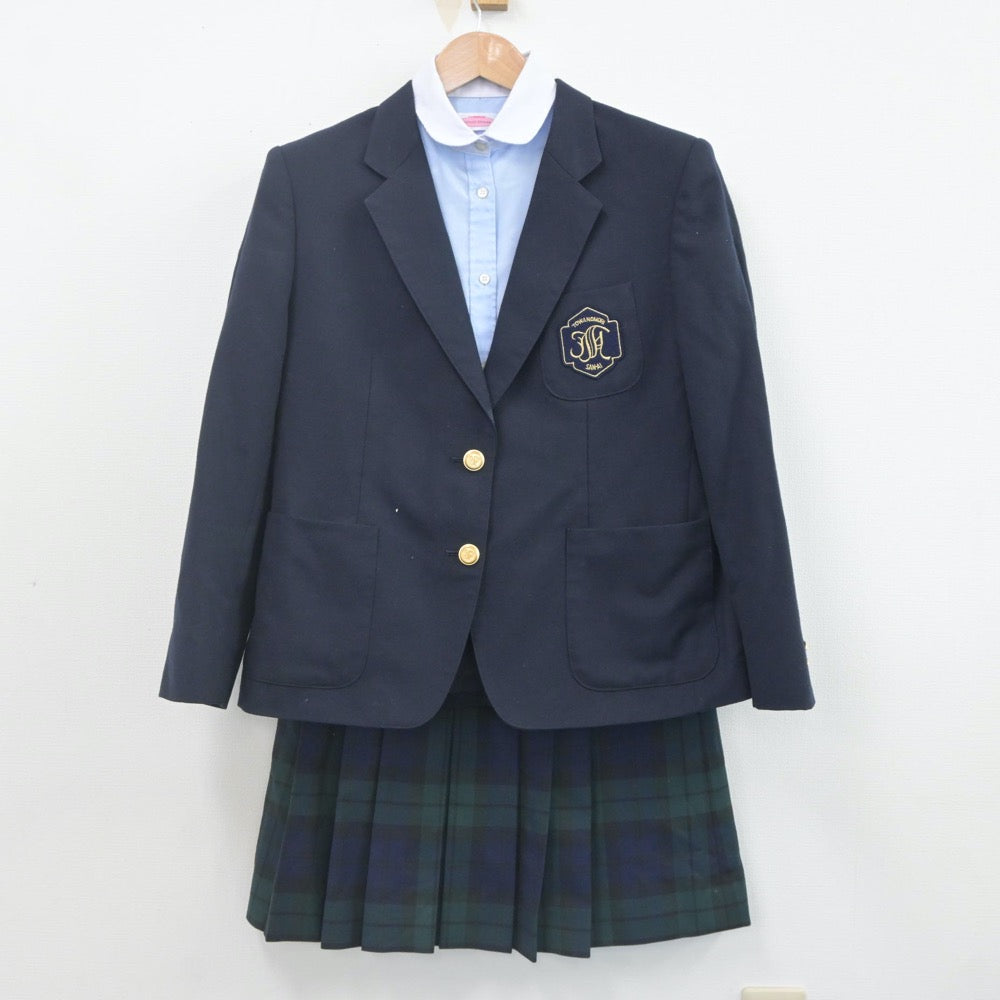 【中古】北海道 とわの森三愛高等学校 女子制服 4点（ブレザー・ベスト・シャツ・スカート）sf022945