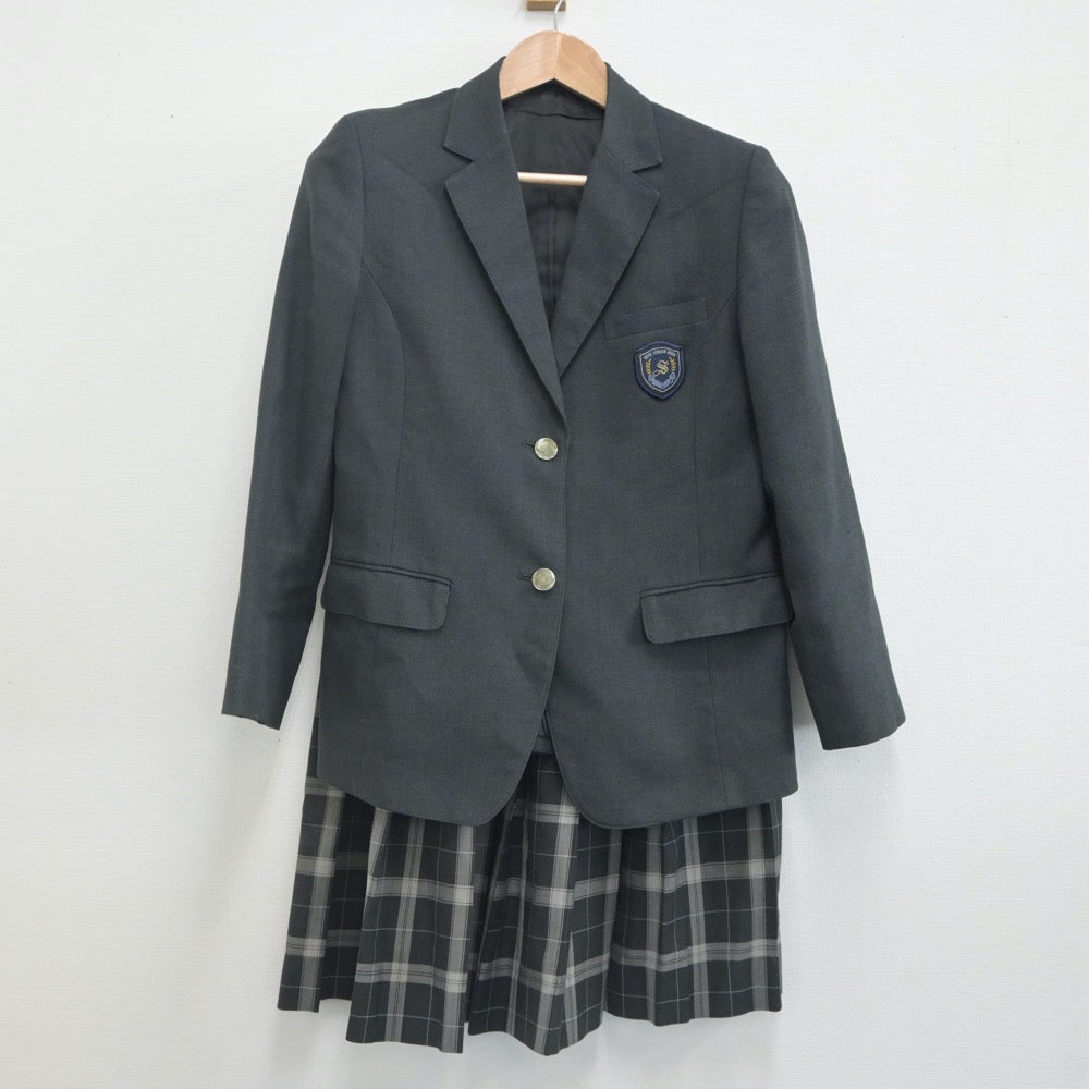 冬休み期間中値下げ‼︎ 制服 ブレザー、スカート、シャツ 中古】茨城県 下妻第一高等学校 女子制服 4点（ブレザー・シャツ