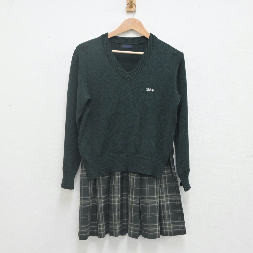 中古制服】埼玉県 越谷総合技術高等学校 女子制服 2点（ニット・スカート）sf023073【リサイクル学生服】 | 中古制服通販パレイド