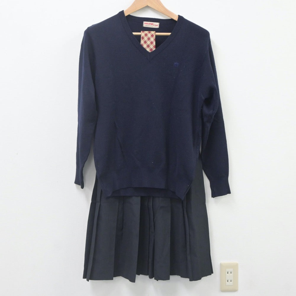 中古制服】岐阜県 美濃加茂高等学校 女子制服 3点（ニット・スカート）sf023121【リサイクル学生服】 | 中古制服通販パレイド