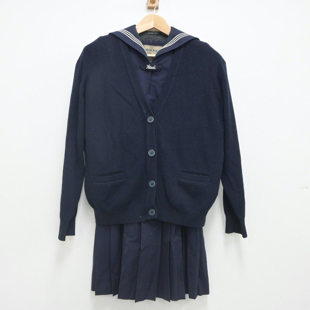 【中古】東京都 佼成学園女子高等学校 女子制服 4点（セーラー服・ニット・ジャンパースカート）sf023286