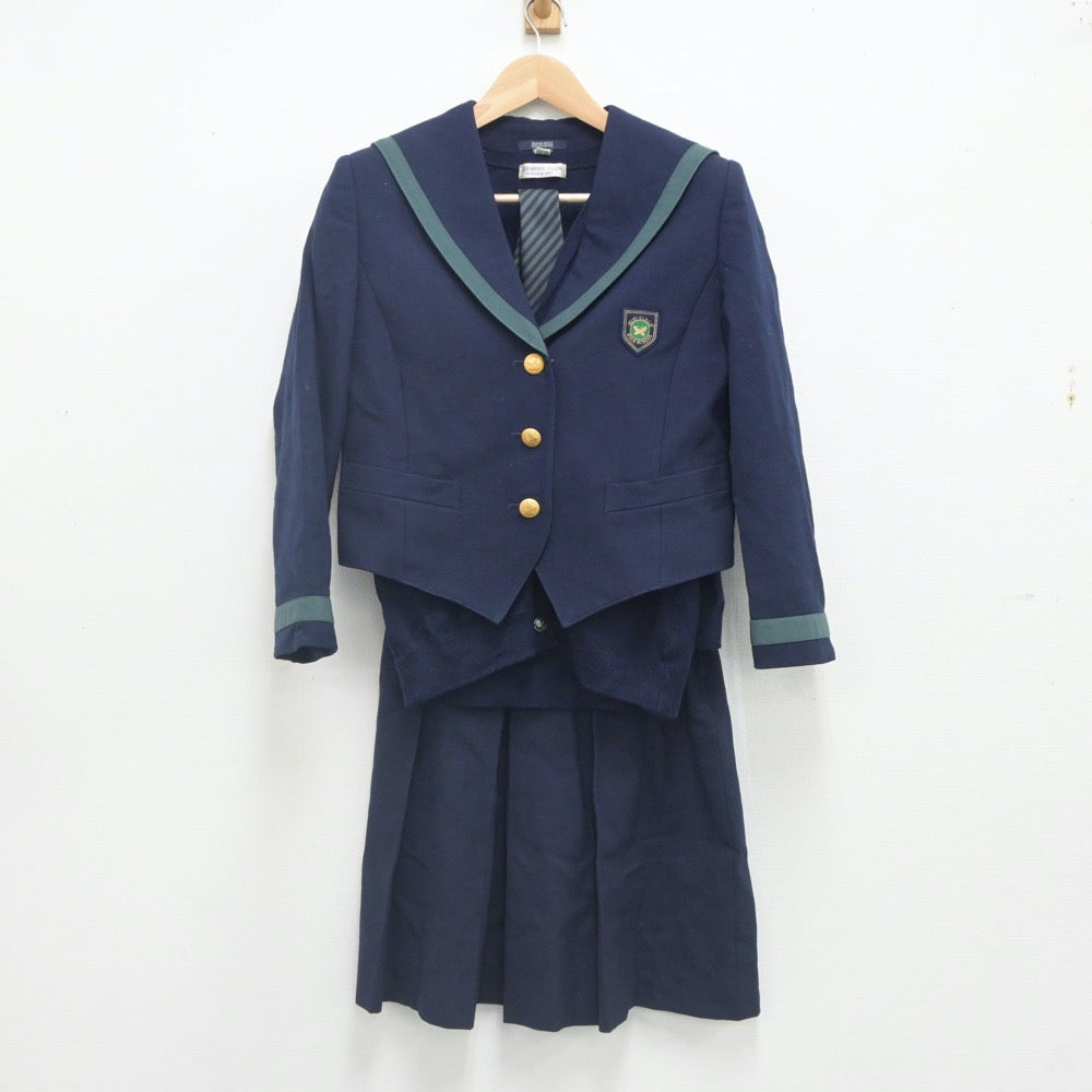 【中古】岐阜県 岐阜女子高等学校 女子制服 5点（ブレザー・ニット・スカート）sf023300