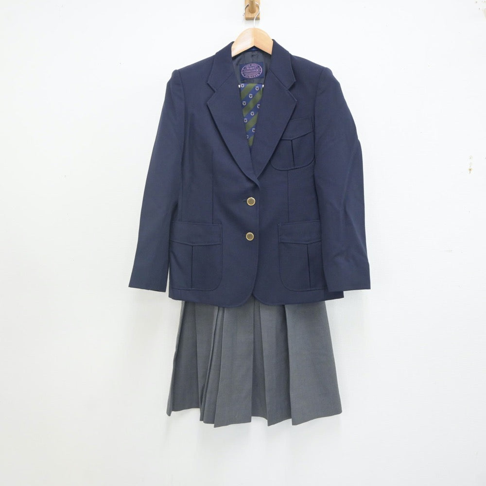 【中古】大阪府 大阪府立柴島高等学校 女子制服 5点（ブレザー・スカート）sf023369