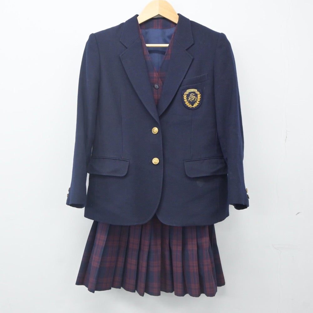 中古制服】福岡県 春日高等学校 女子制服 6点（ブレザー・ベスト