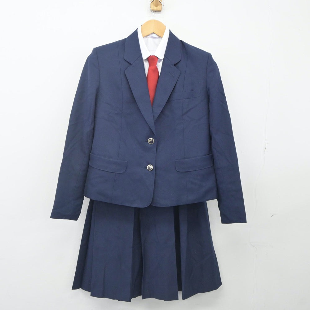 【中古】愛知県 豊野高等学校 女子制服 5点（ブレザー・ベスト・シャツ・スカート）sf024184