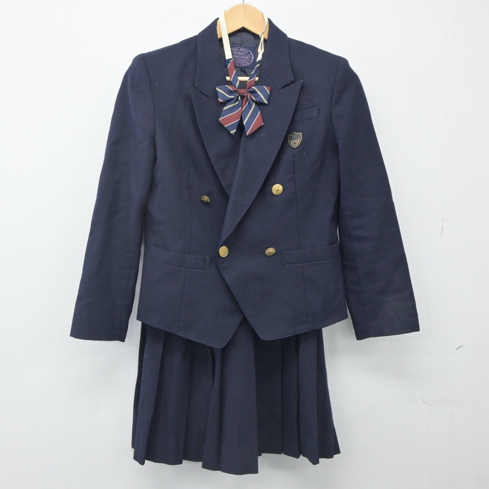 中古制服】千葉県 幕張総合高等学校 女子制服 4点（ブレザー・スカート