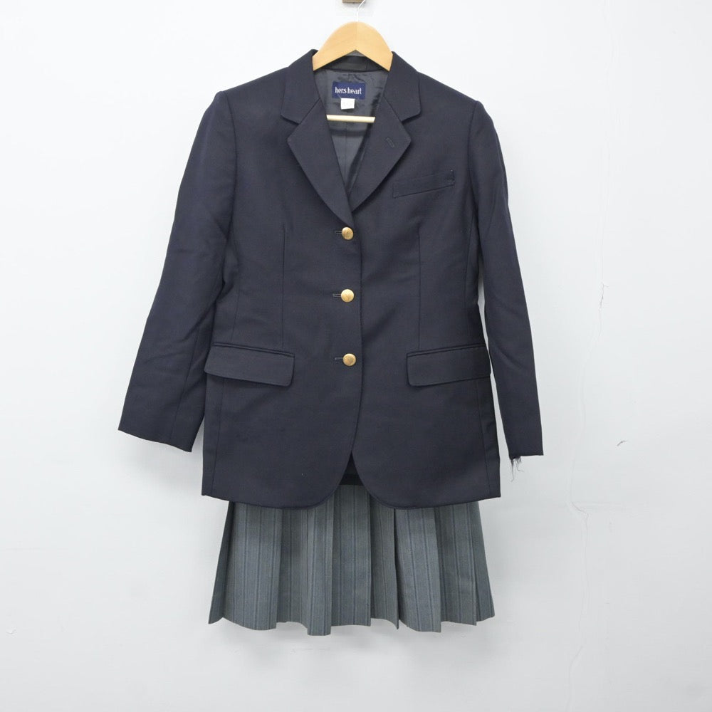 【中古】福島県 会津学鳳高等学校 女子制服 2点（ブレザー・スカート）sf024296