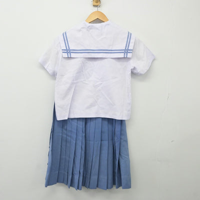 【中古】沖縄県 金武中学校 女子制服 3点（セーラー服・スカート）sf024347