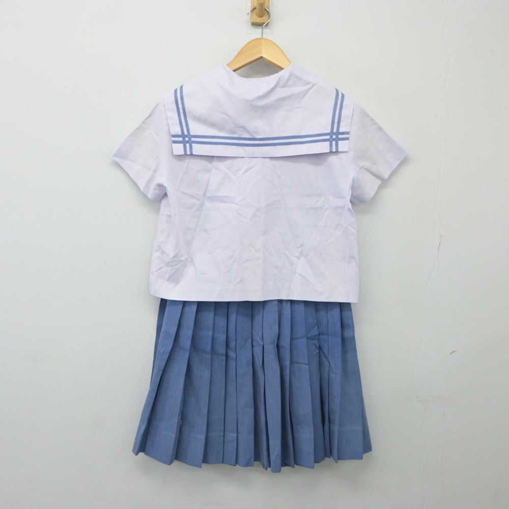 【中古】沖縄県 金武中学校 女子制服 3点（セーラー服・スカート）sf024355