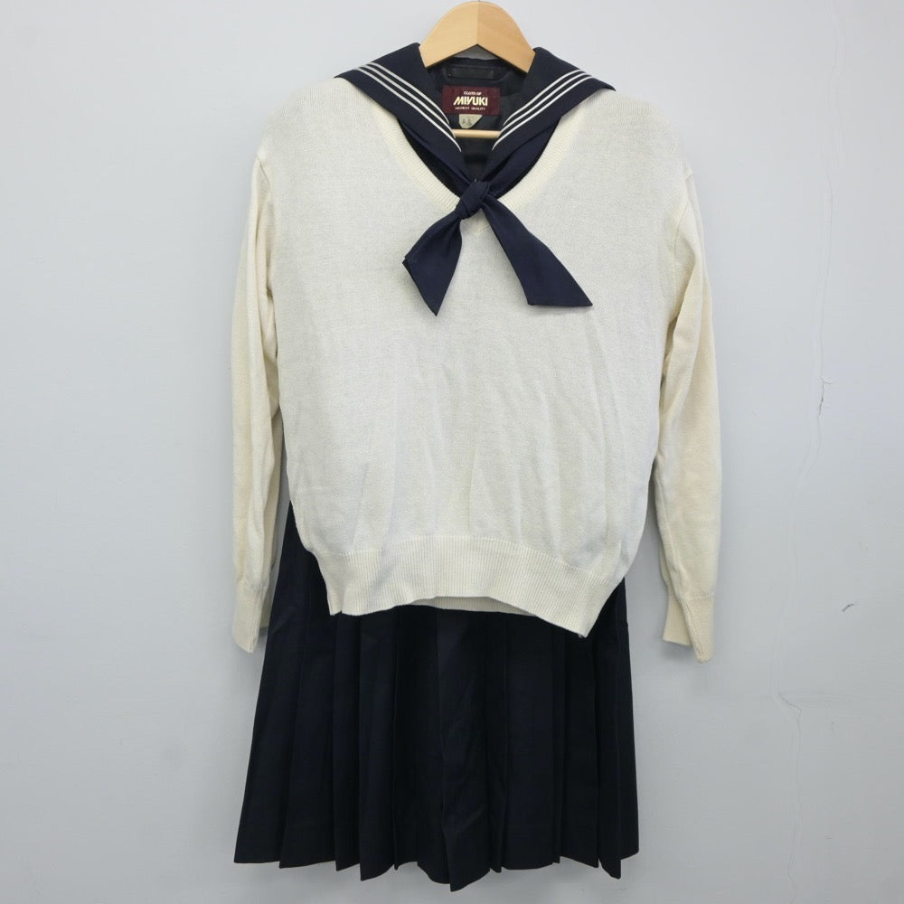 中古制服】東京都 豊島岡女子高等学校 女子制服 4点（ニット・セーラー服・スカート）sf024546【リサイクル学生服】 | 中古制服通販パレイド