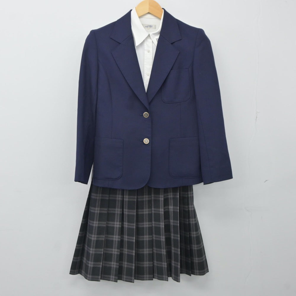 中古制服】広島県 安古市高等学校 女子制服 4点（ブレザー・シャツ