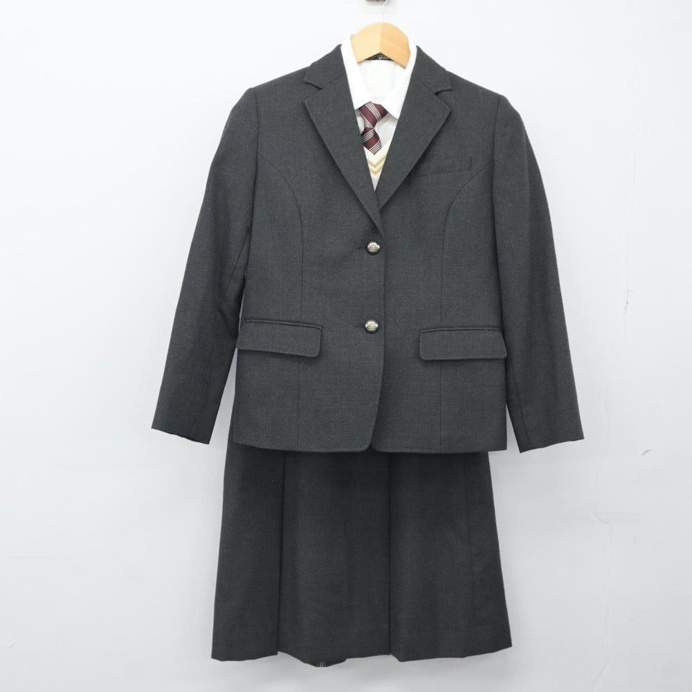 【中古】埼玉県 昌平高等学校 女子制服 8点（ブレザー・シャツ・ニット・スカート）sf024594