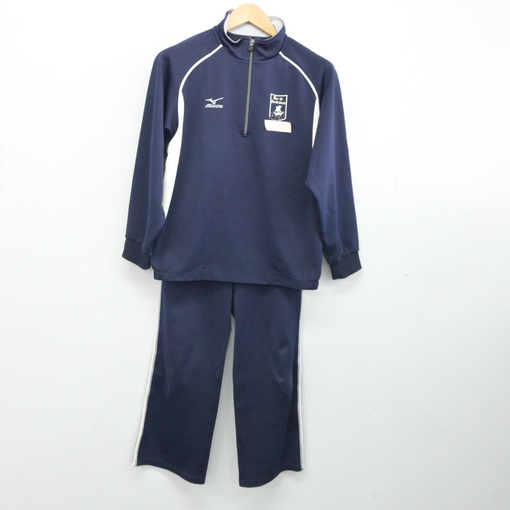 【中古】広島県 福山暁の星女子中学高等学校 女子制服 2点（部活ユニフォーム 上・ジャージ 下）sf024673