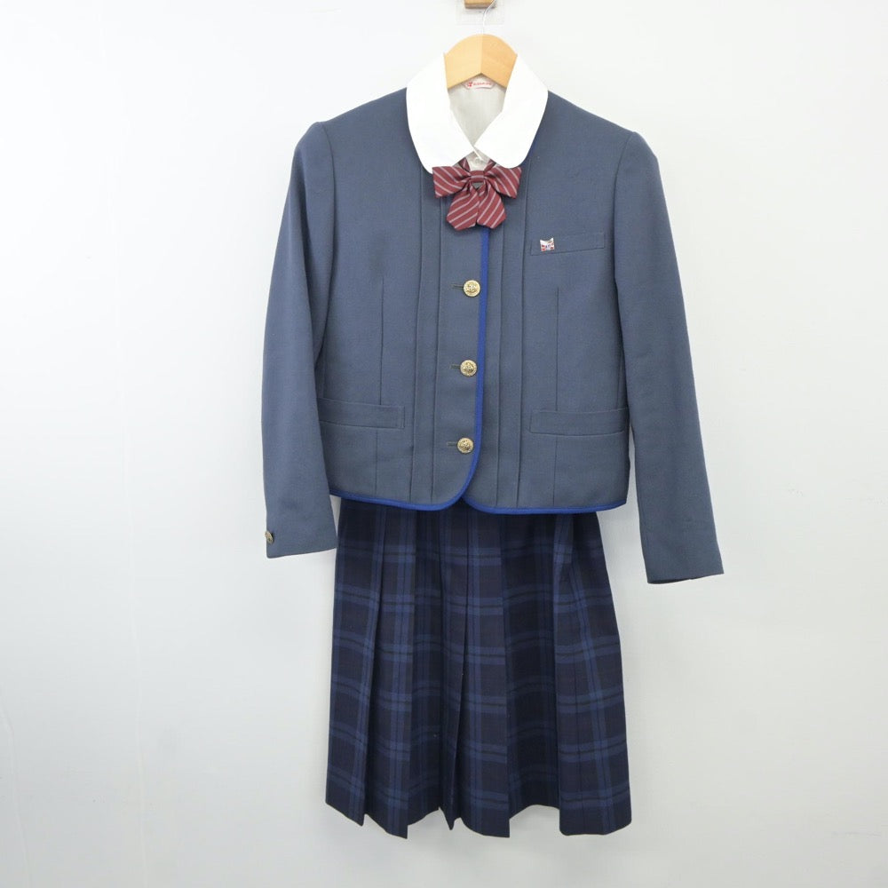 【中古】静岡県 加藤学園高等学校 女子制服 4点（ブレザー・シャツ・スカート）sf024731