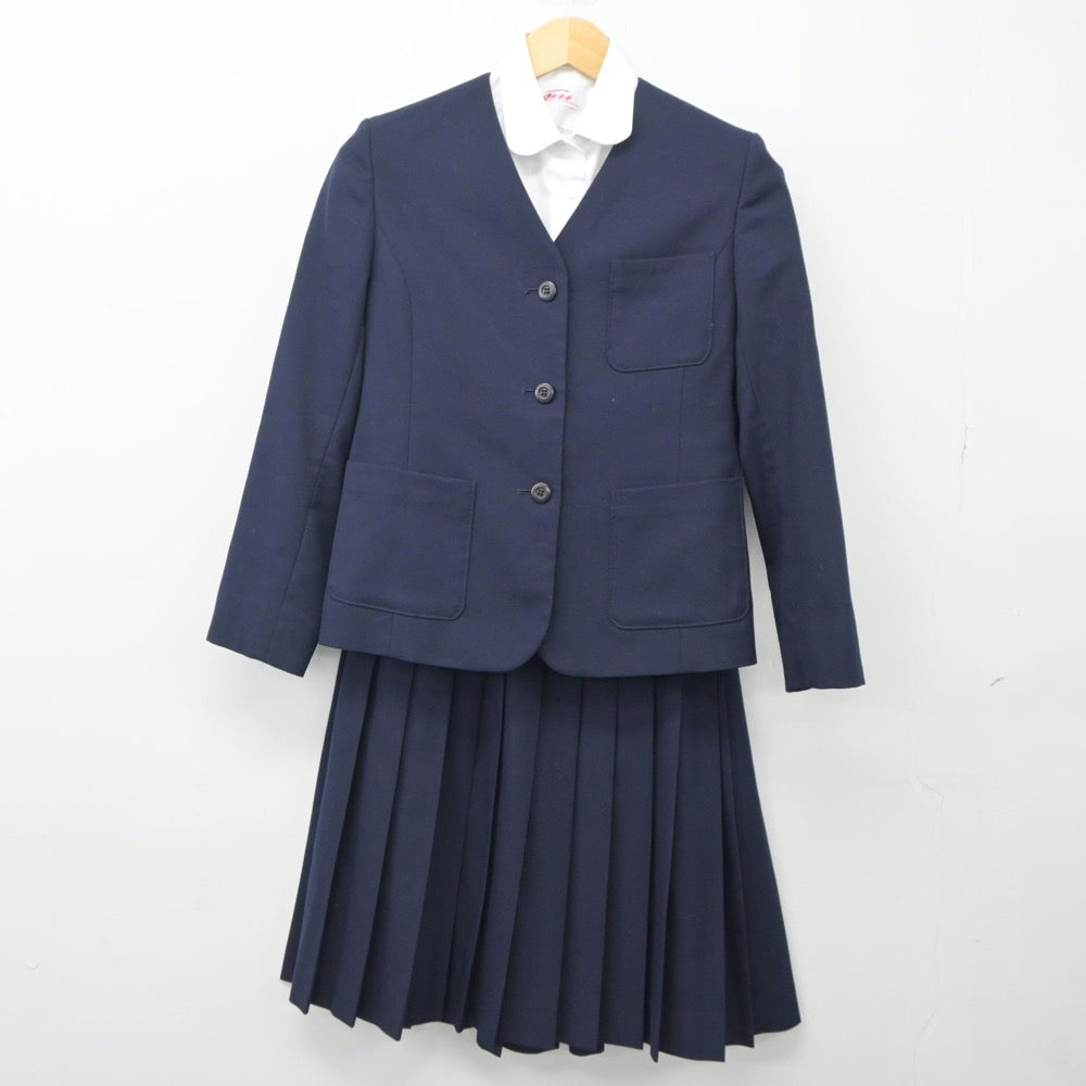 【中古】北海道 札幌市立中央中学校 女子制服 4点（ブレザー・ベスト・シャツ・スカート）sf024970