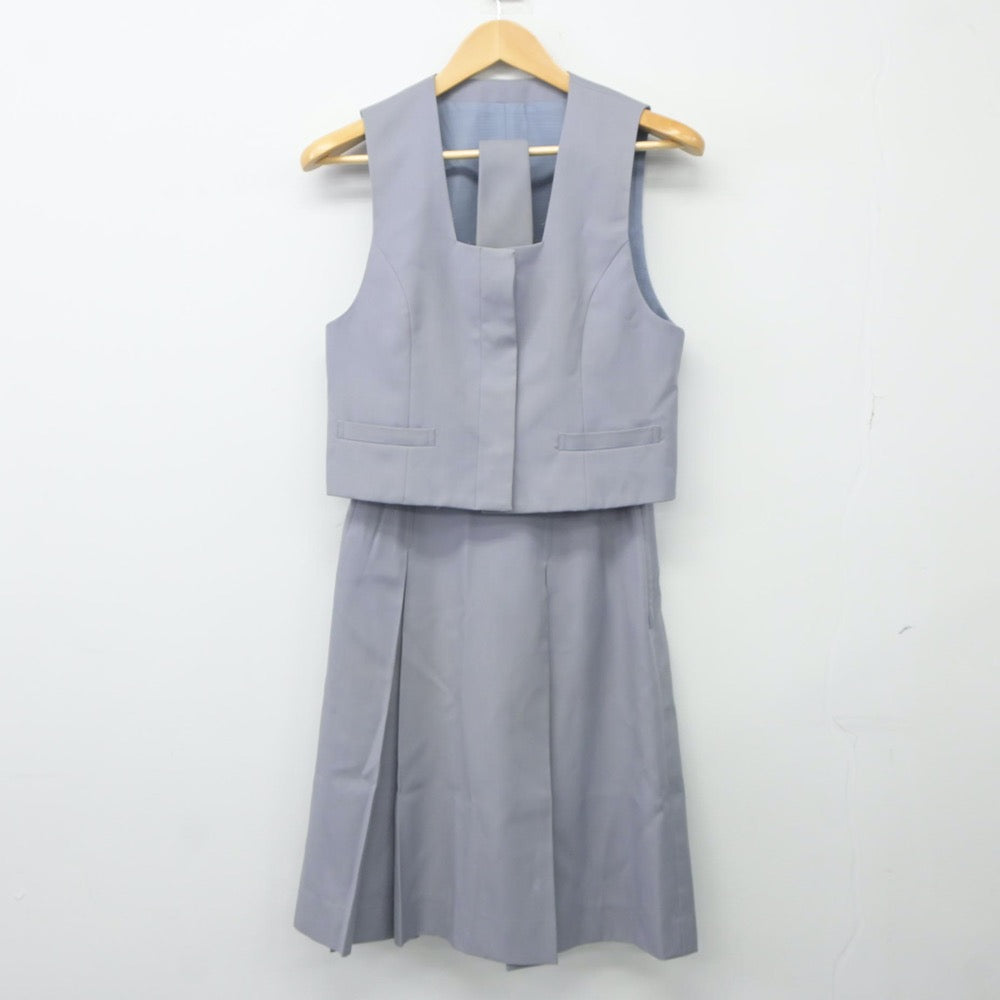 【中古】茨城県 茨城キリスト教学園高等学校 女子制服 3点（ベスト・スカート）sf024979