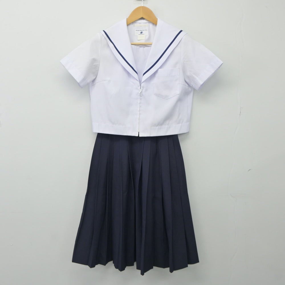 【中古】愛知県 名古屋市立東星中学校 女子制服 3点（セーラー服・セーラー服・スカート）sf024983