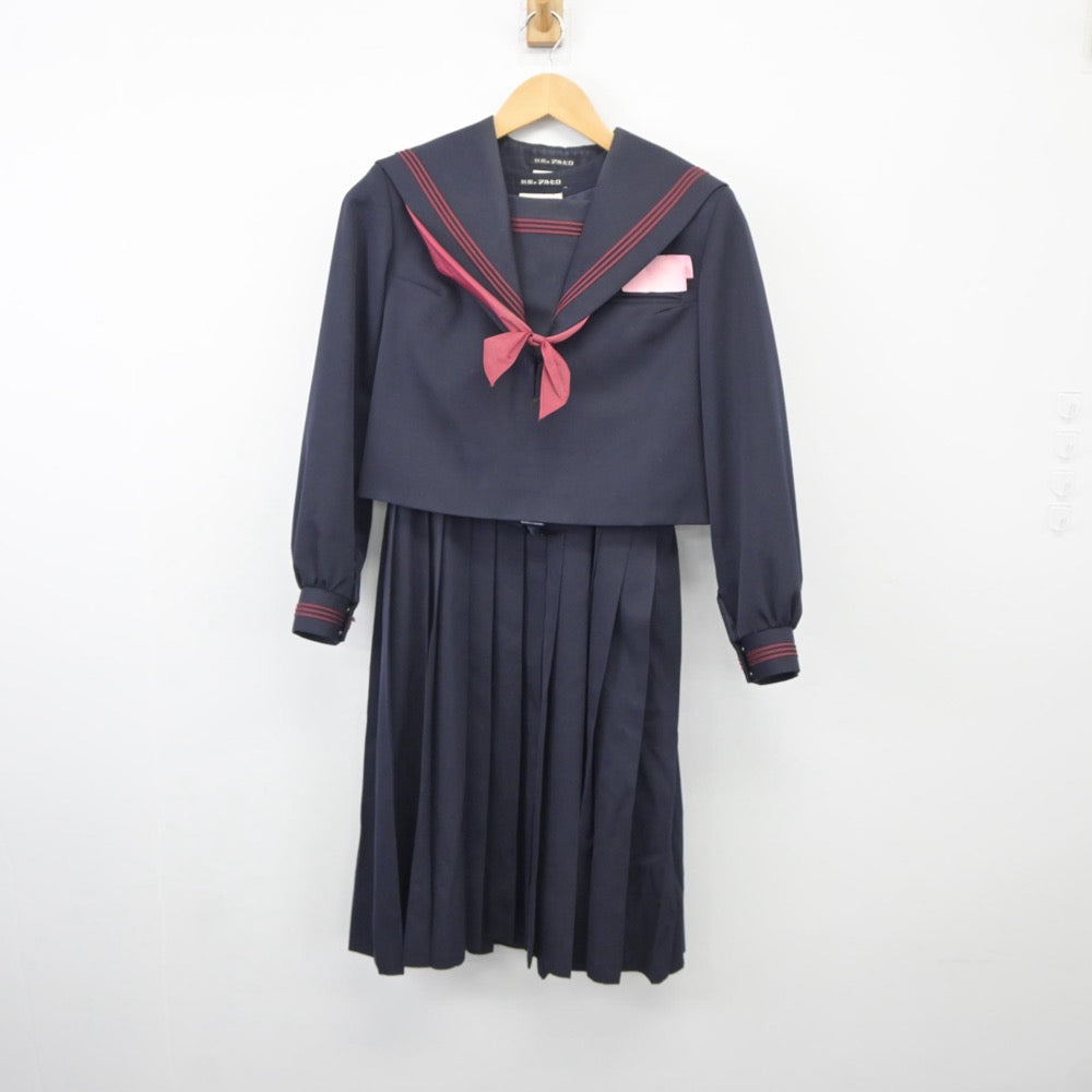 中古制服】福岡県 久留米市立宮ノ陣中学校 女子制服 2点（セーラー服・ジャンパースカート）sf025274【リサイクル学生服】 | 中古制服通販パレイド