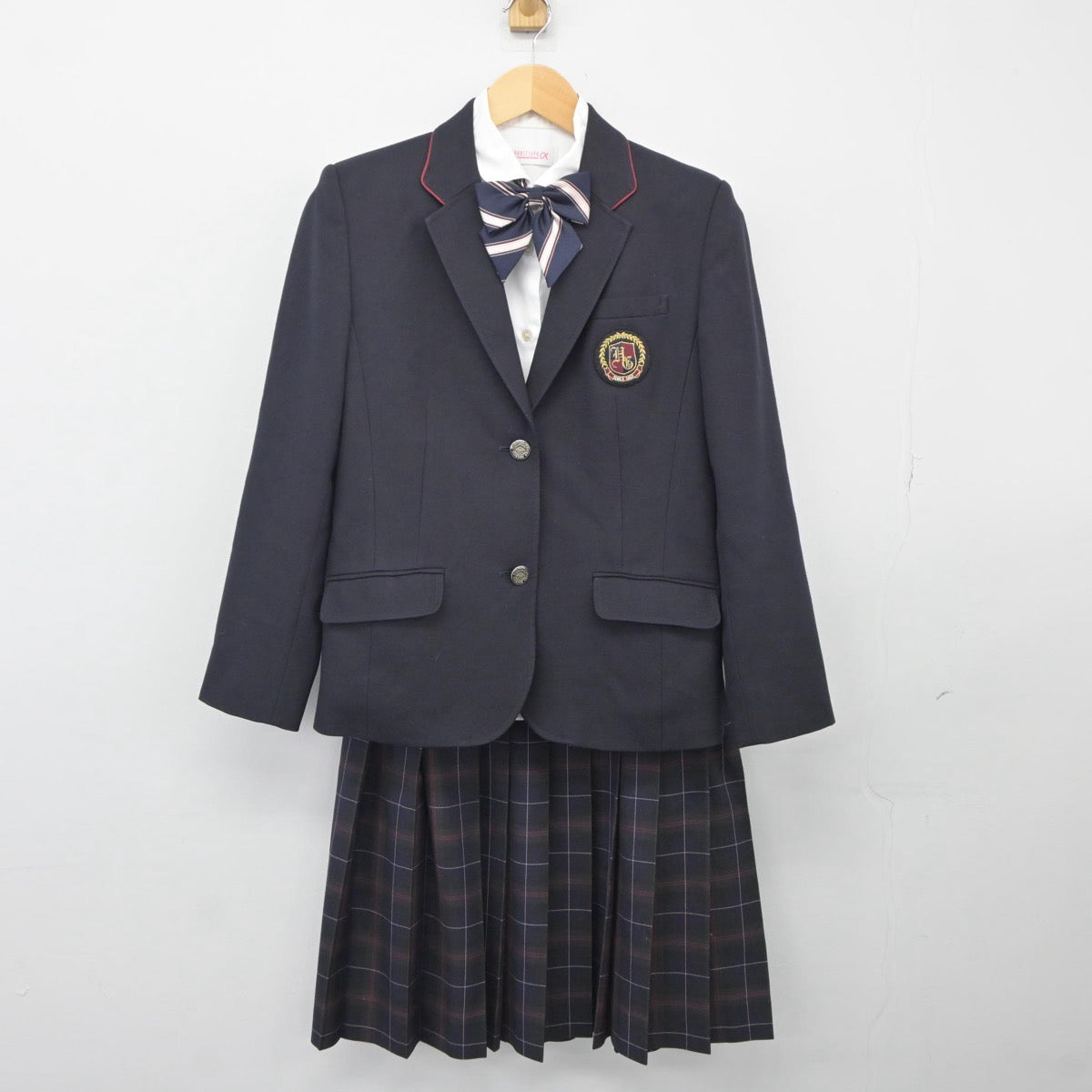 中古制服】大阪府 羽衣学園高等学校 女子制服 4点（ブレザー・シャツ 