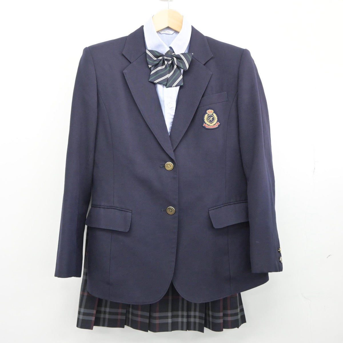 【中古】茨城県 霞ヶ浦高等学校 女子制服 4点（ブレザー・シャツ・スカート）sf025458