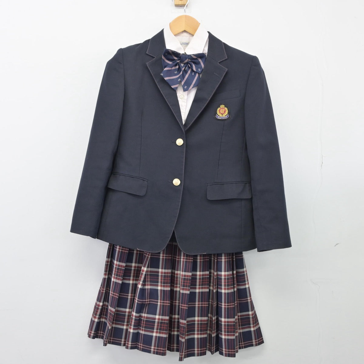 中古制服】福岡県 福岡大学附属若葉高等学校 女子制服 4点（ブレザー