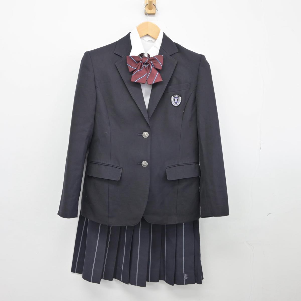 中古制服】広島県 如水館高等学校 女子制服 5点（ブレザー・シャツ