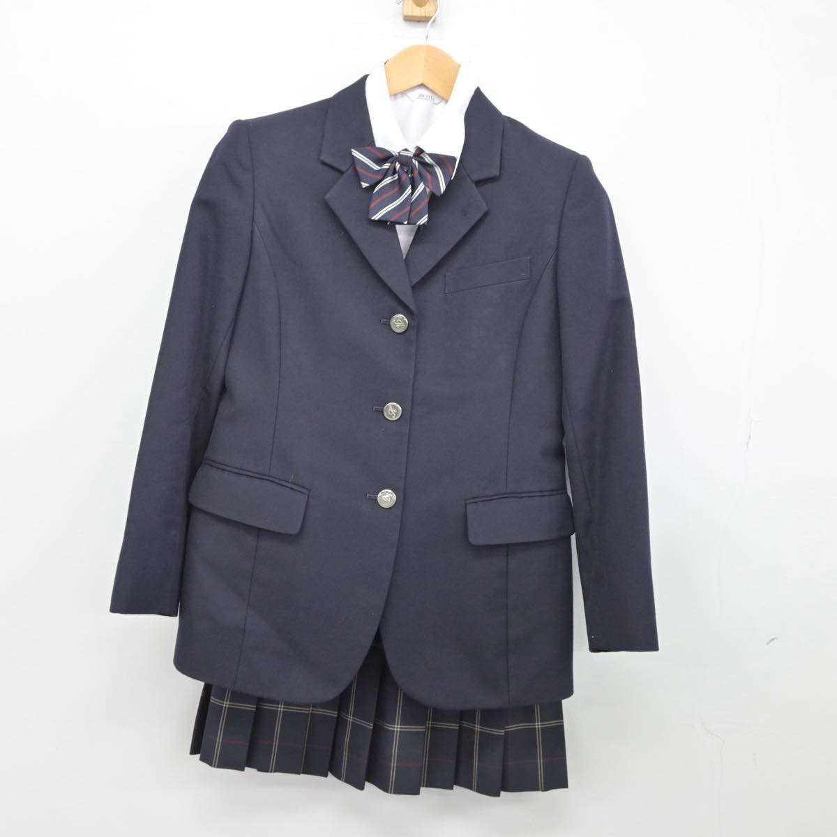 中古制服】東京都 駒澤大学高等学校 女子制服 5点（ブレザー・ニット・シャツ・スカート）sf026593【リサイクル学生服】 | 中古制服通販パレイド