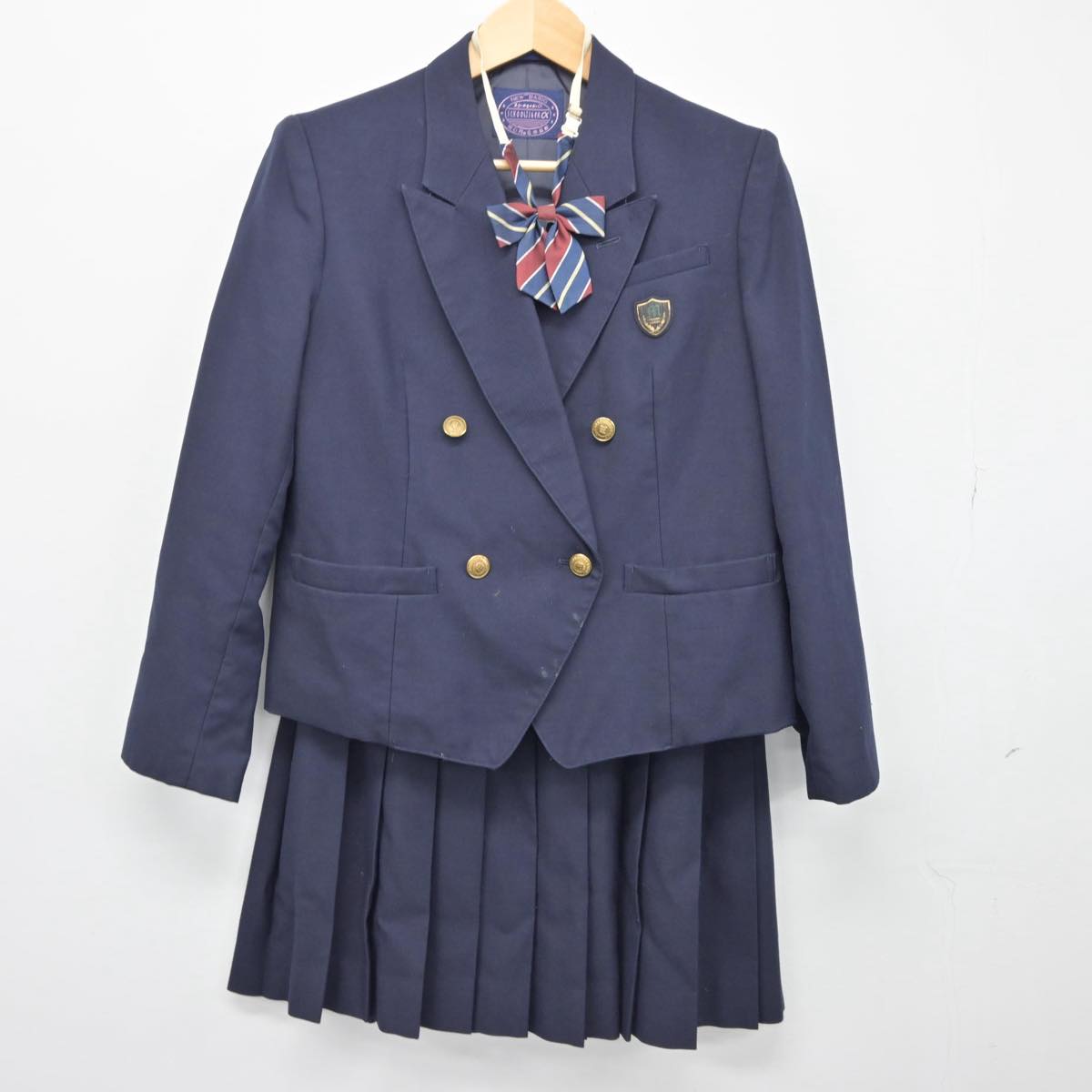 【中古】千葉県 幕張総合高等学校 女子制服 4点（ブレザー・スカート）sf026965