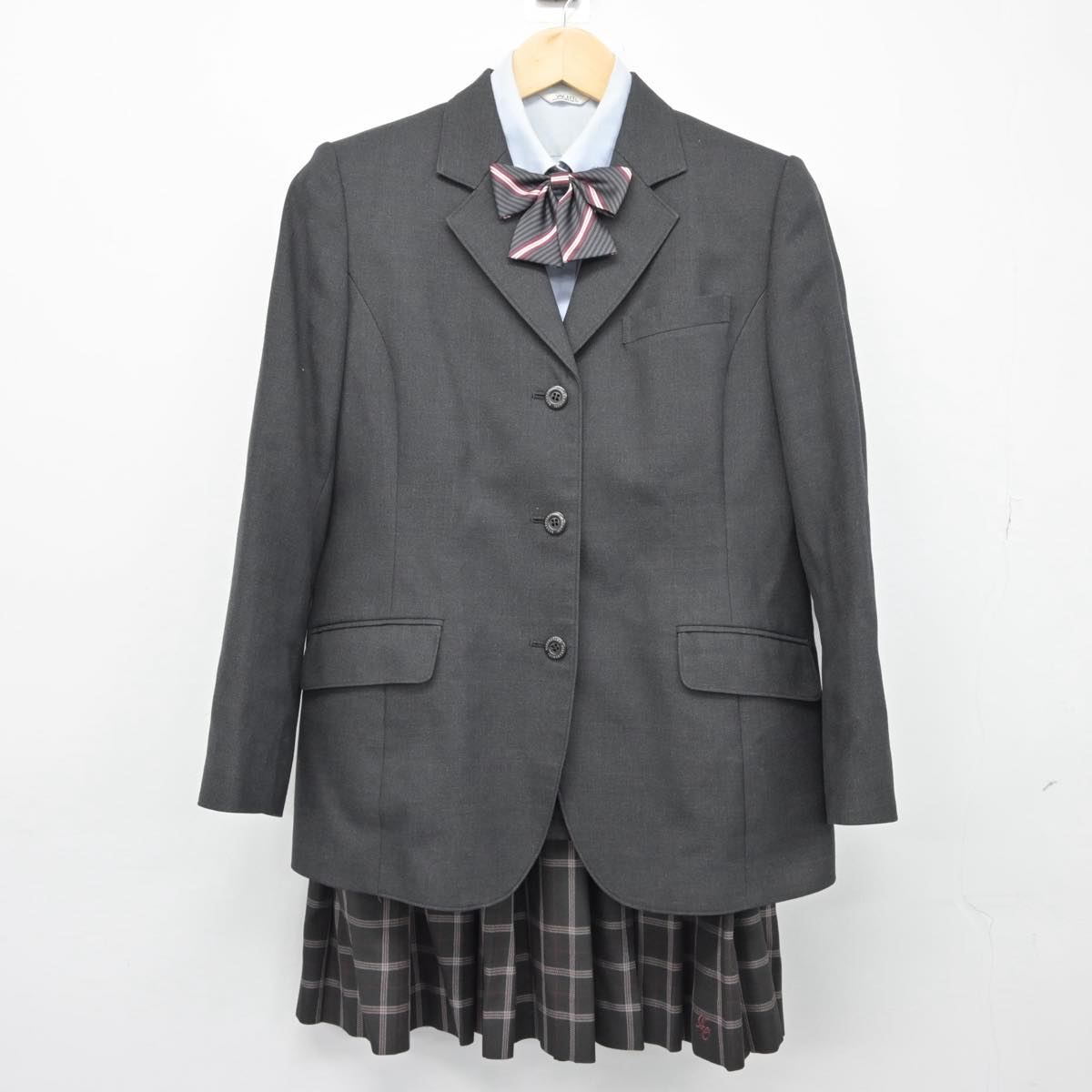 【中古】千葉県 流山おおたかの森高等学校 女子制服 4点（ブレザー・シャツ・スカート）sf026974