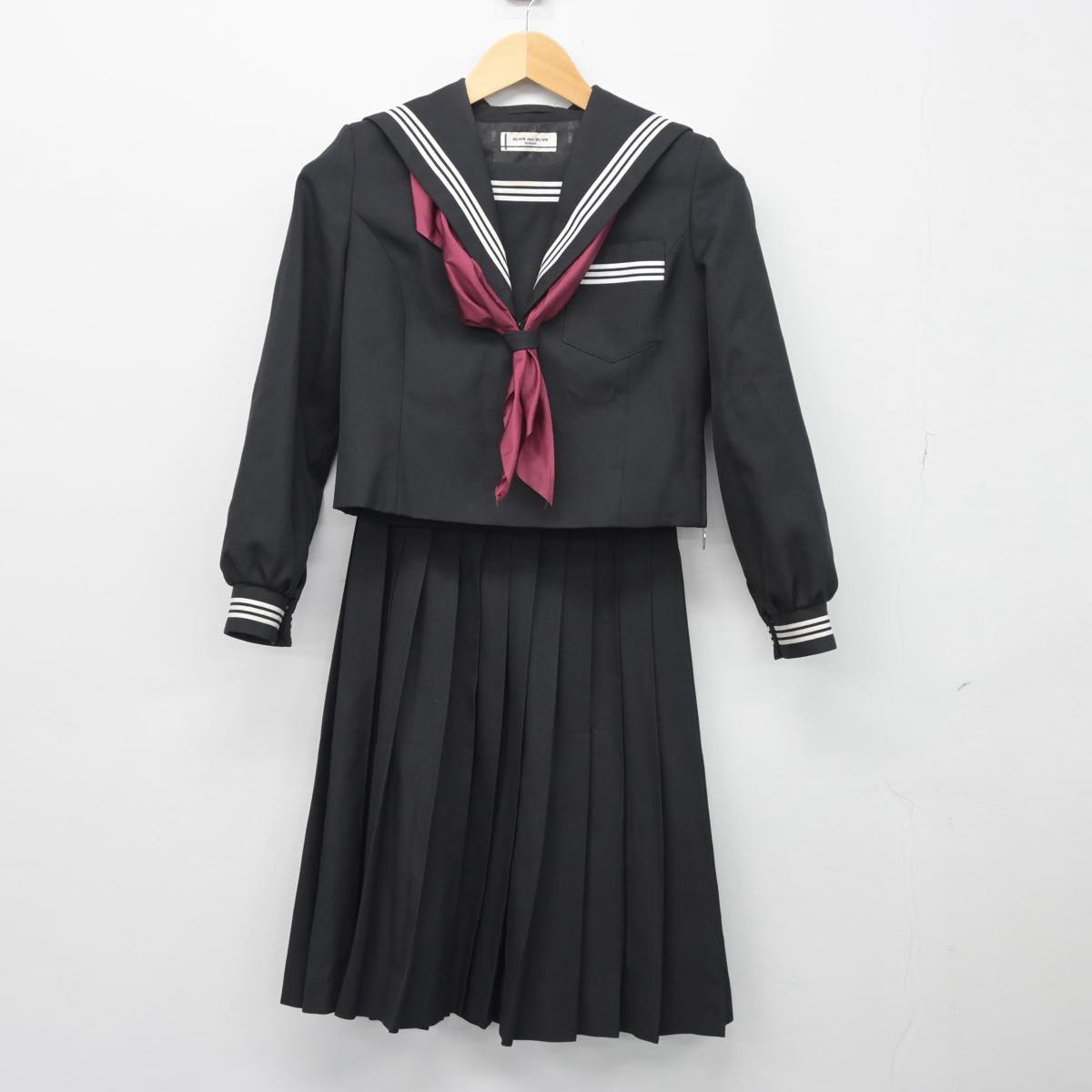 中古制服】三重県 朝陽中学校 女子制服 3点（セーラー服・スカート）sf027047【リサイクル学生服】 | 中古制服通販パレイド