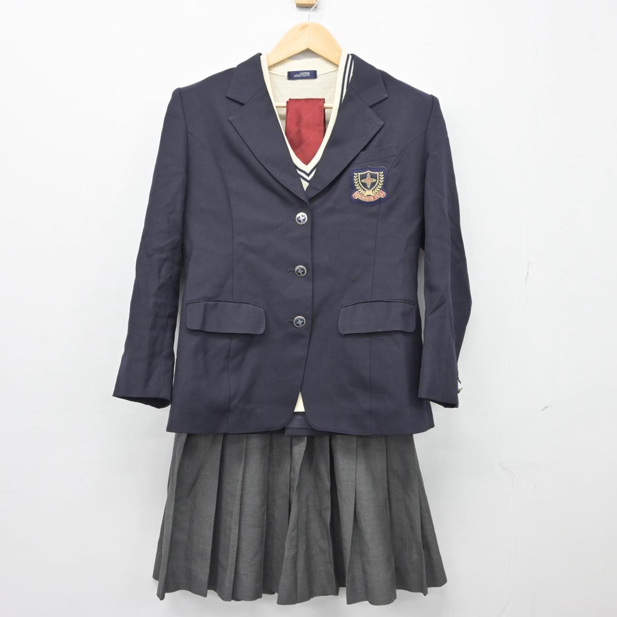 中古制服】栃木県 佐野日本大学高等学校 女子制服 4点（ブレザー・ニット・スカート）sf027078【リサイクル学生服】 | 中古制服通販パレイド