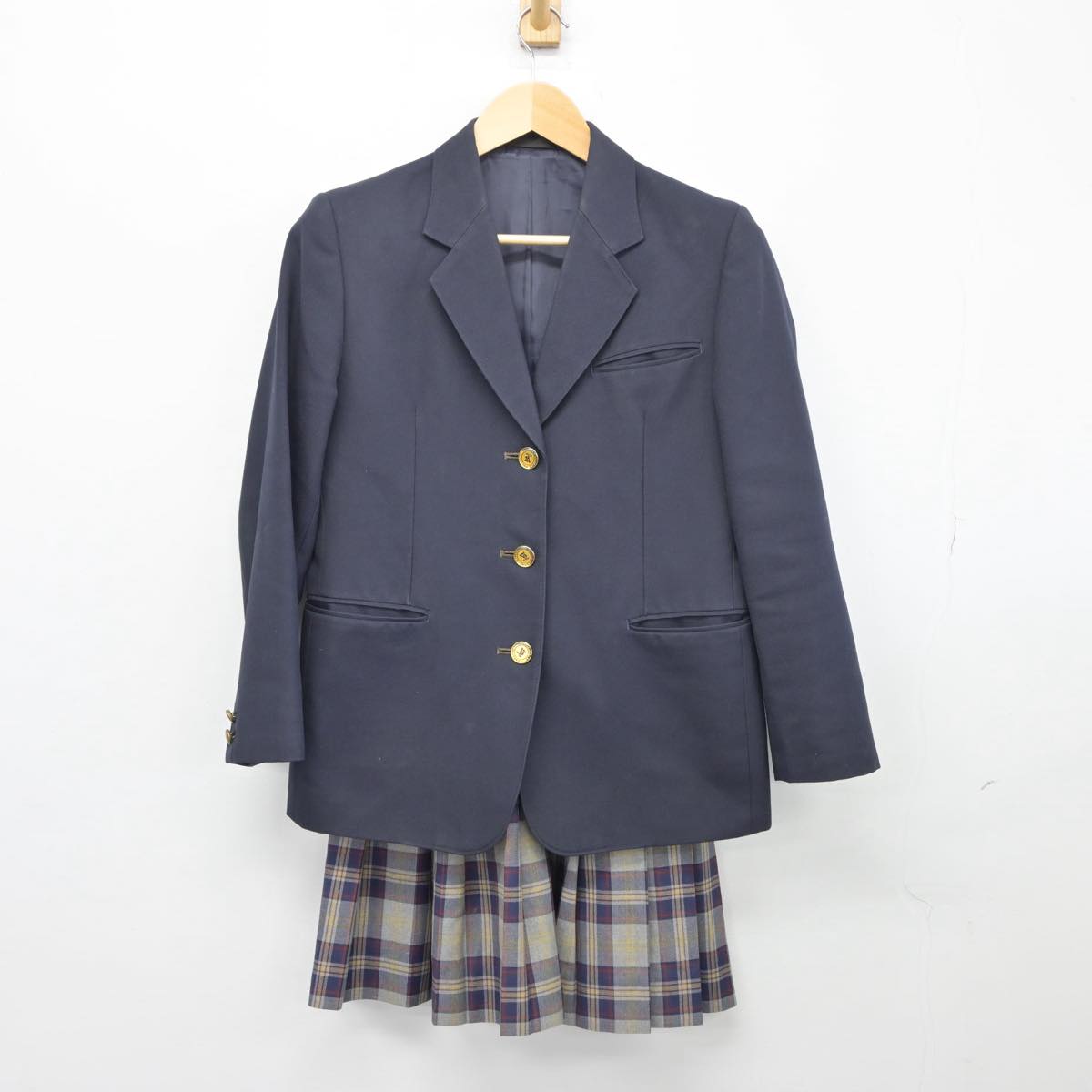 【中古】大阪府 川西中学校 女子制服 2点（ブレザー・スカート）sf027453