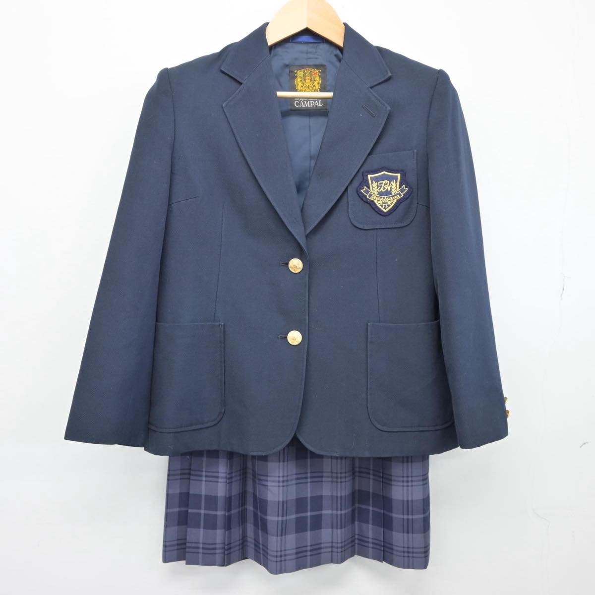 神奈川県 橘学苑中学高校 夏制服 チェックスカート W66×L51 - コスプレ衣装