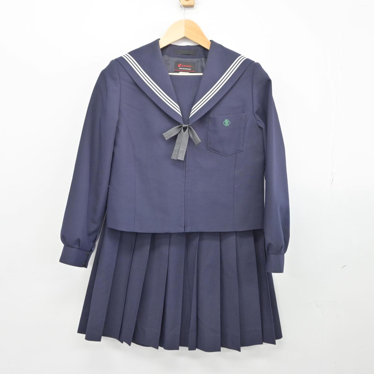 【中古】愛知県 桜台高等学校 女子制服 3点（セーラー服・スカート）sf027665