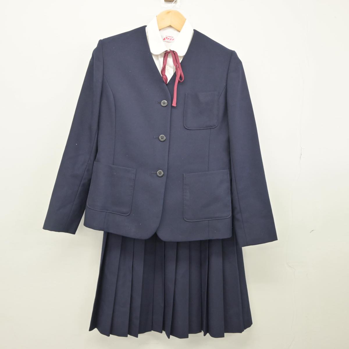 中古制服】北海道 帯広南町中学校 女子制服 5点（ブレザー・ベスト・シャツ・スカート）sf027835【リサイクル学生服】 | 中古制服通販パレイド