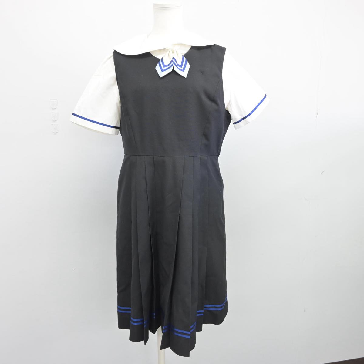 【中古】東京都 瀧野川女子学園高等学校 女子制服 3点（シャツ・ジャンパースカート）sf028352