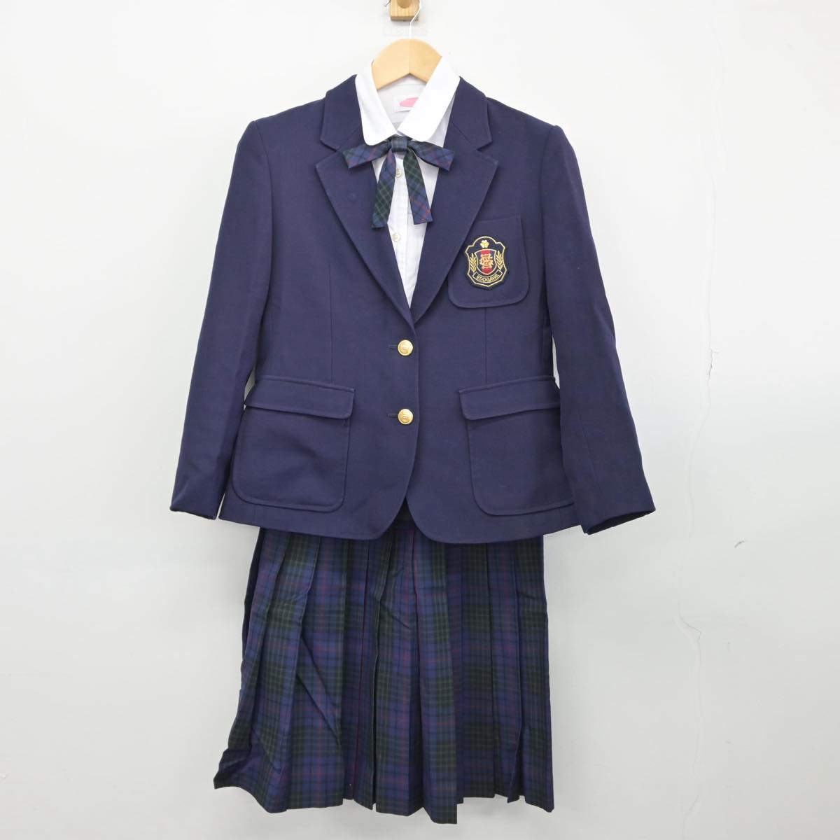 【中古】東京都 江戸川女子中学校・高等学校 女子制服 4点（ブレザー・シャツ・スカート）sf028969